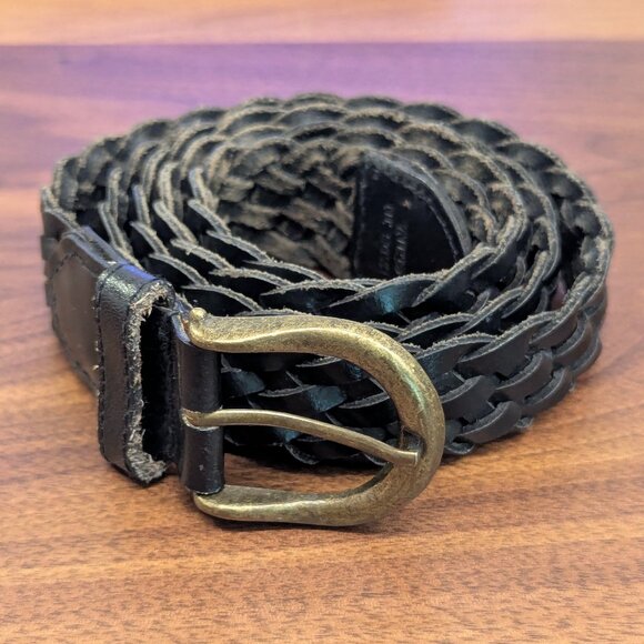 Vintage Braided Leather Belt (XL) - Picture 1 of 5